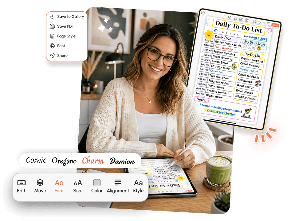 Woman using To-Do List App